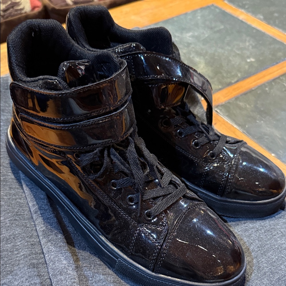 Alexandra Black High-Top Sneakers